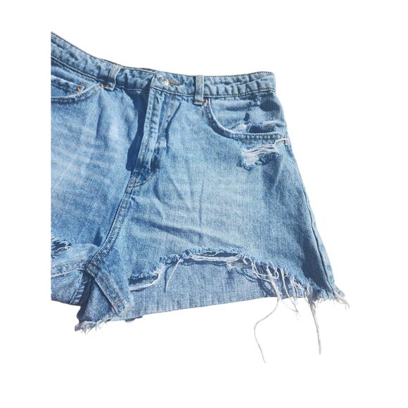 Wild Fable Rough Hem Distressed Ripped Hot Pants Hight Rise Denim Shorts Sz 9 - Picture 8 of 8